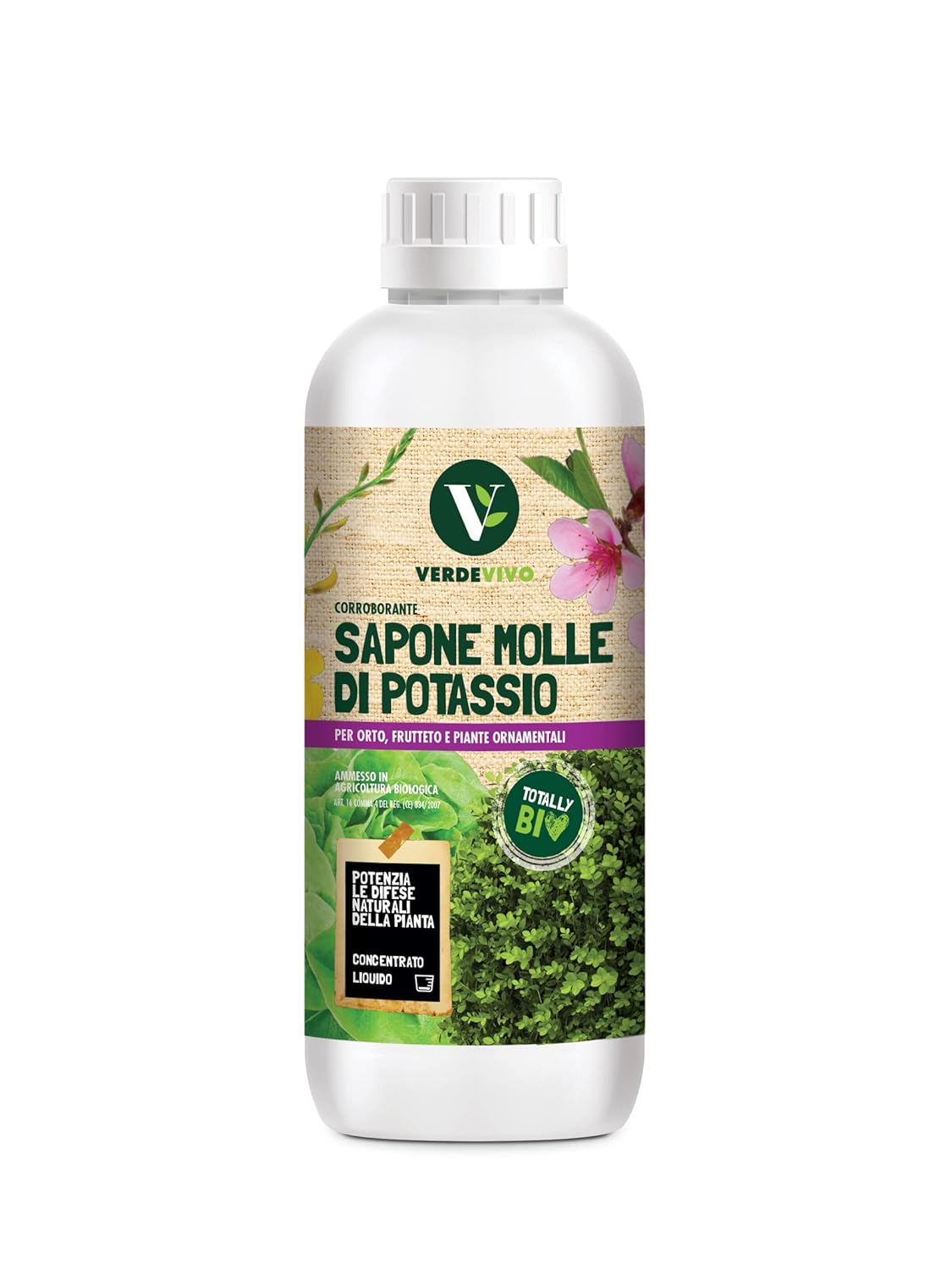 Sapone Molle di Potassio Corroborante 100% Naturale- VerdeVivo