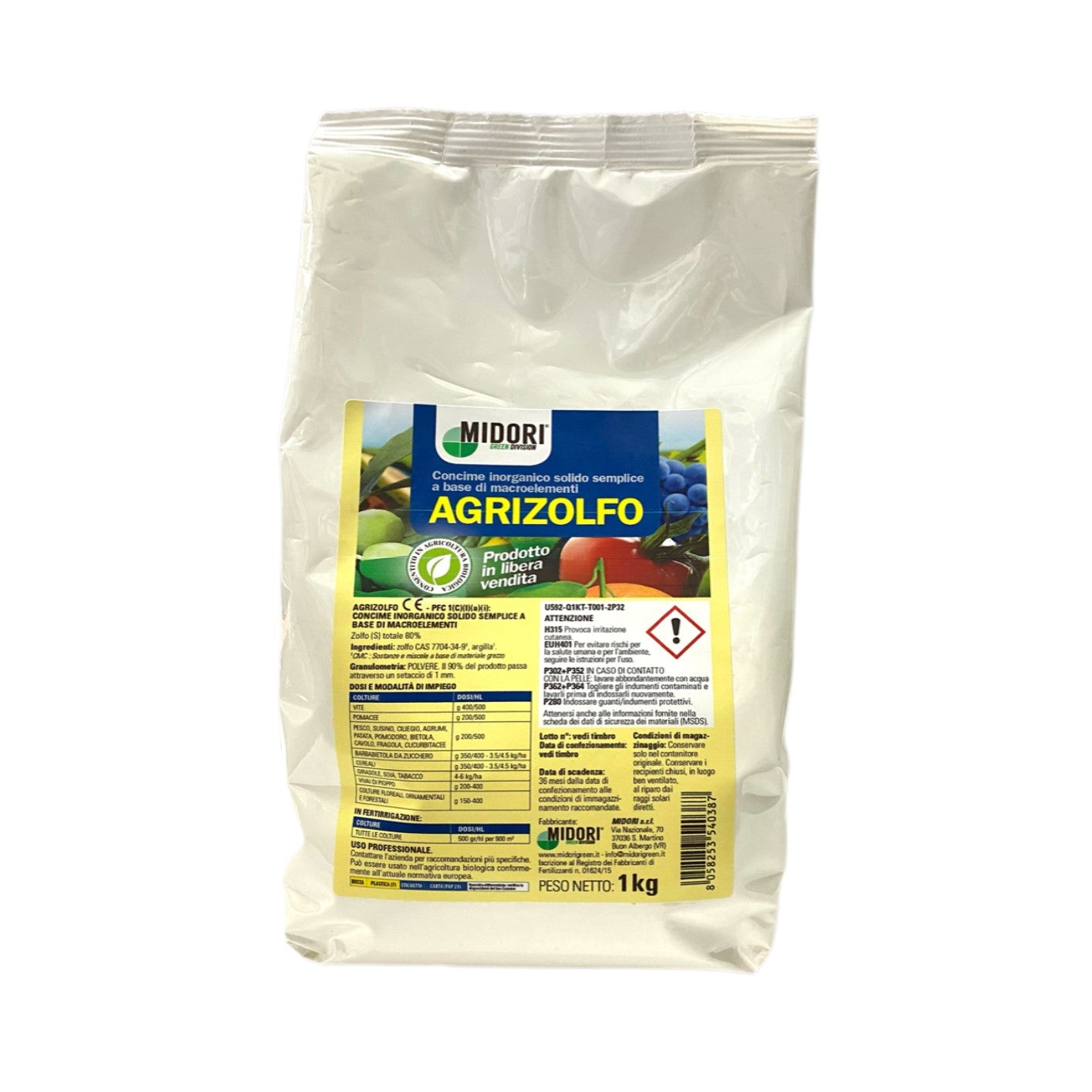 AGRI ZOLFO 1Kg (zolfo puro 80%) Midori